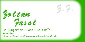 zoltan fassl business card